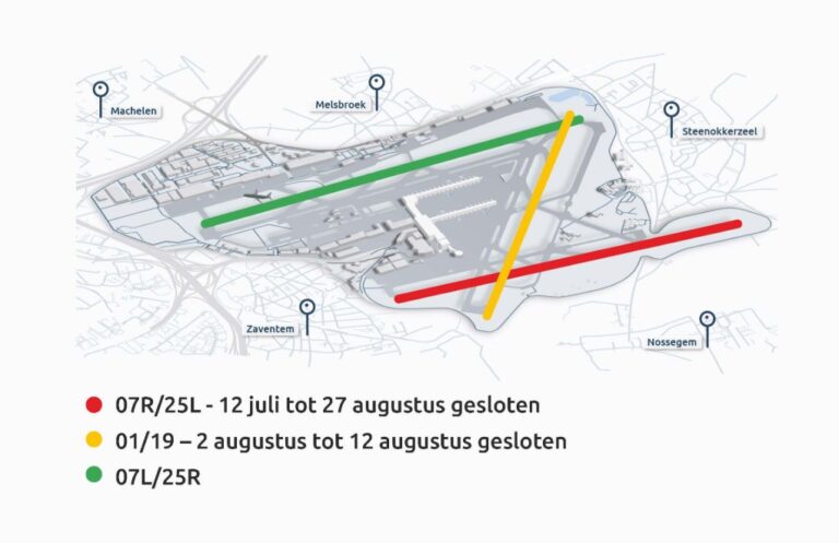 Travaux à l’aéroport de Zaventem : impacts sur les vols et les riverains cet été